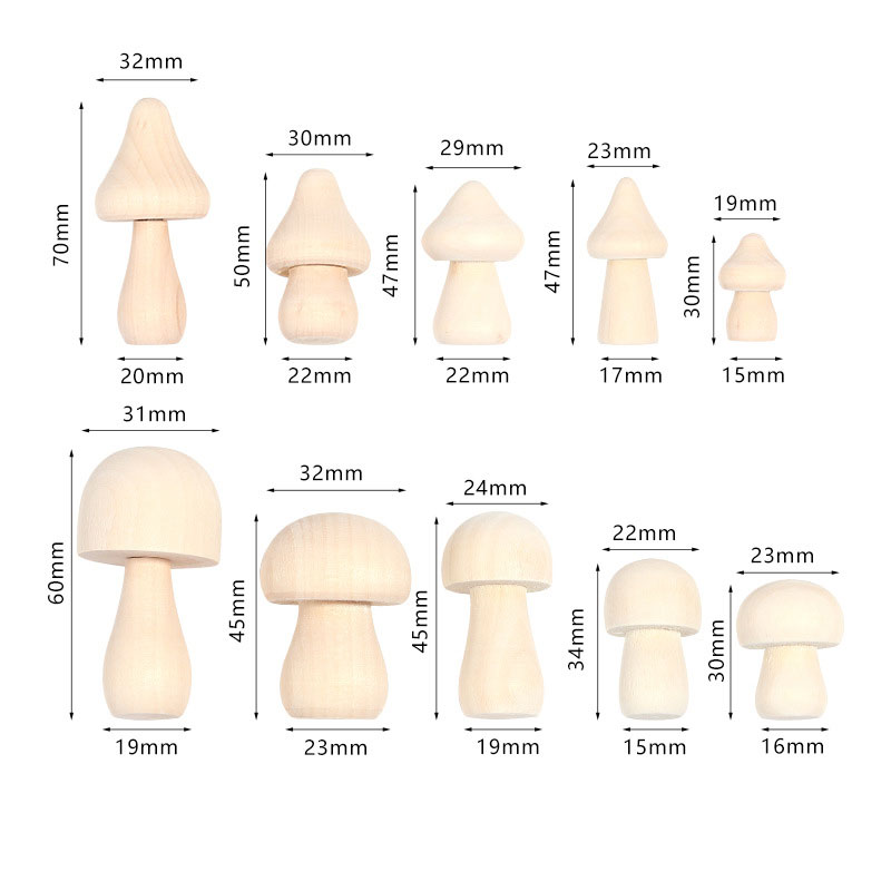 5PCS Mini Unfinished Wooden Mu - Diy Automation Projects ulasan dan harga
