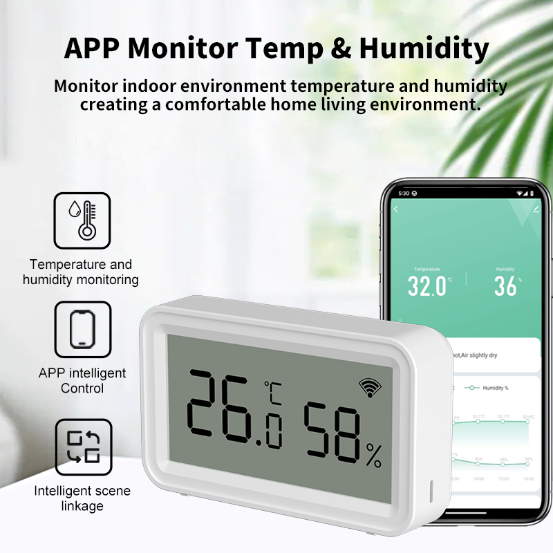 Tuya Zigbee WiFi Thermometer H - Temperature Humidity Sensor ulasan dan harga