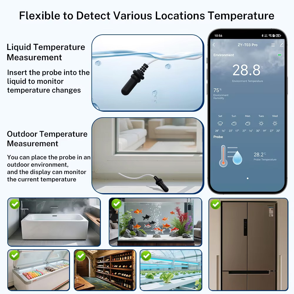External Waterproof Probe Temp - Temperature Humidity Sensor ulasan dan harga