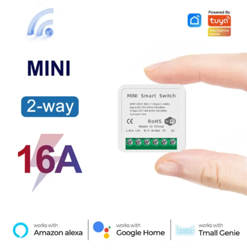Mini 16A WiFi Switch Smart Lif - Home Automation Technology ulasan dan harga