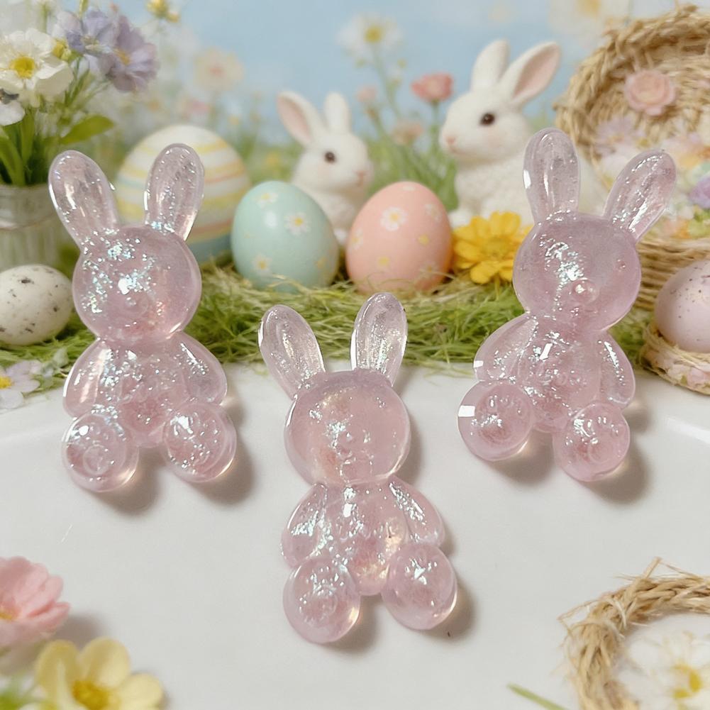 Glitter Rabbit Charm 10pcs Gli - Diy Automation Projects ulasan dan harga