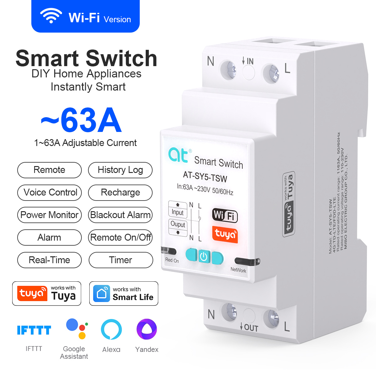 Smart Switch Circuit Breaker T - Home Automation Industry ulasan dan harga